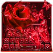 Red Rose Butterfly Keyboard on 9Apps