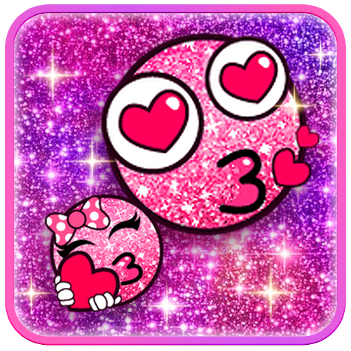 Glitter Emoji Stickers for Chatting (Add Stickers) icon