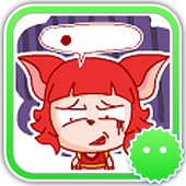Stickey Cartoon Cat Girl icon
