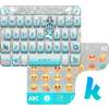 Blue Silver Emoji KikaKeyboard