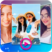 دمج الصور مع موسيقى وصنع فيديو 2018 أيقونة