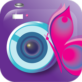 Girl Selfie Camera Pic Frames أيقونة