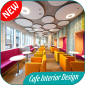 300 Cafe Shop Interior Design Concept icon