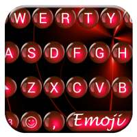 Spheres Red Emoji Keyboard