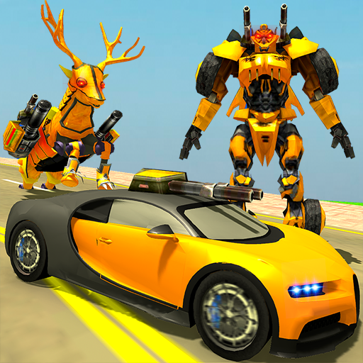 Deer Robot Car Battle:Real Robot Transformation 3D icon