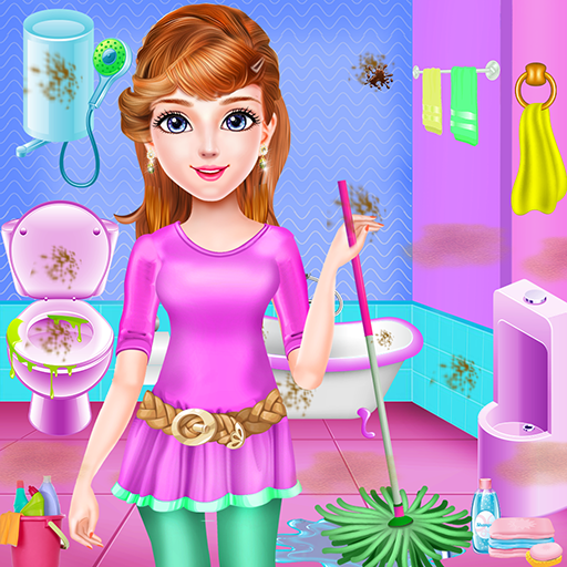 School Girls House Cleaning Games icon