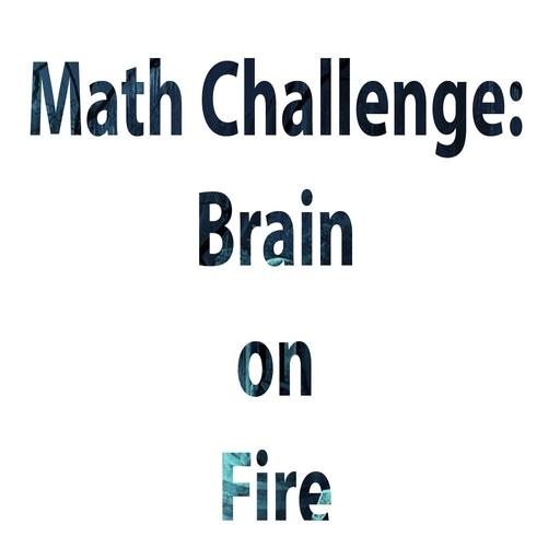 Math challenge- Brain on fire icon