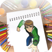 Learn To Play Coloring Ben 10 icon