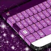 Lila Farbe Tastatur Thema icon