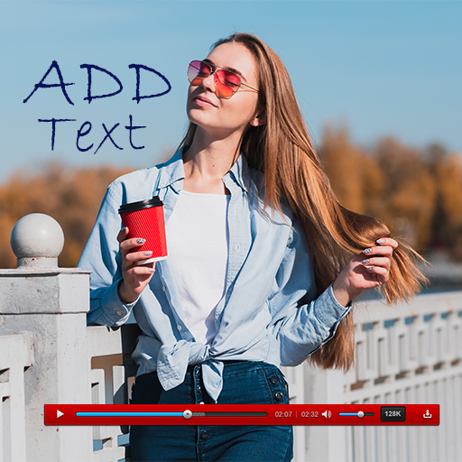 Add Text &amp; Emoji  on video app maker icon
