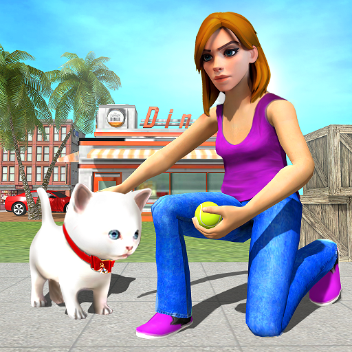 Family Pet Cat Home Adventure : Pet Daycare Games icon