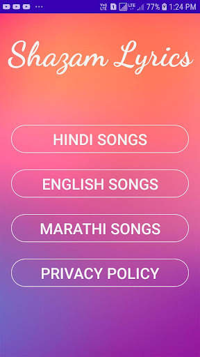 Shazam Lyrics Lite- Songs Lyrics App screenshot 1