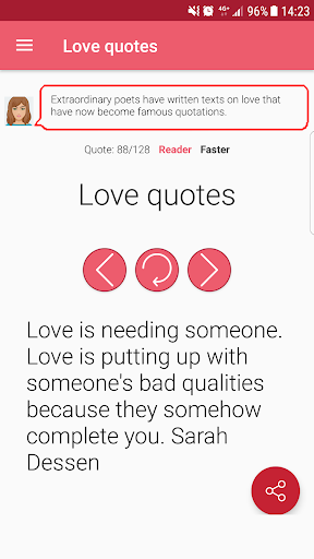 Love Quotes - Words and Poems of Love screenshot 1
