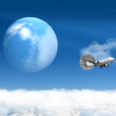 السماء الزرقاء خلفية حية أيقونة