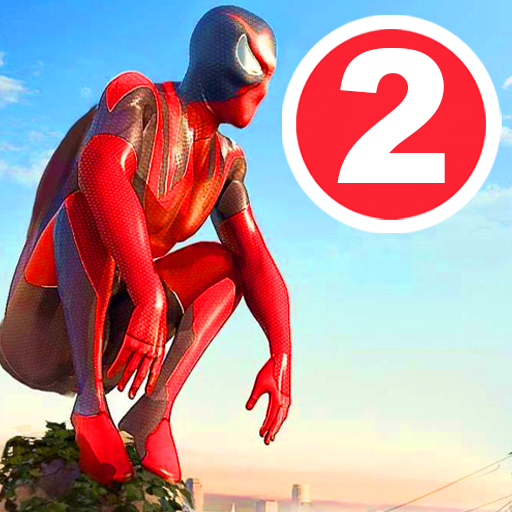 Flying spider rope hero: gangster city icon