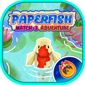 Paper Fish: Match-3 Adventure icon