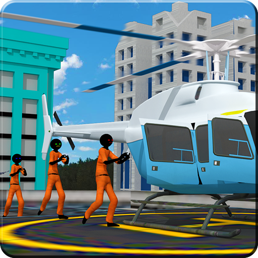 Stickman Prisoner Transport: Police Airplane Games icon