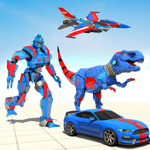 Dinosaur Robot Car Games icon