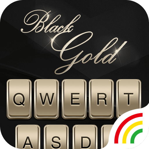 Black Gold Keyboard Theme أيقونة