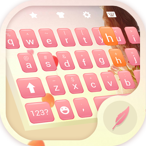 Pink Girl Keyboard Theme icon