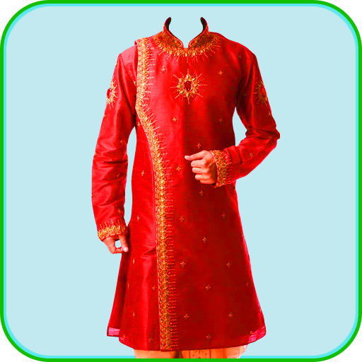 Men Sherwani Suit Photo Editor иконка