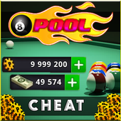 Coin &amp; Cash for 8 ball pool - Game Prank icon