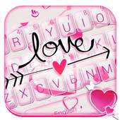 Valentine Hearts Arrow Keyboard Theme on 9Apps