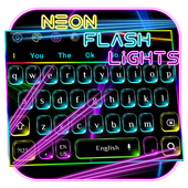Neon flash Light Keyboard Theme icon