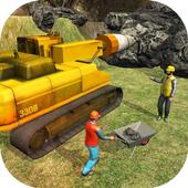 Railroad Crossing Train Tunnel Construction Game icon