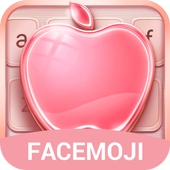 Rose Gold Apple Keyboard Theme for OS -Emoji &amp; GIF icon