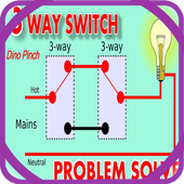 two way switch wiring diagram icon
