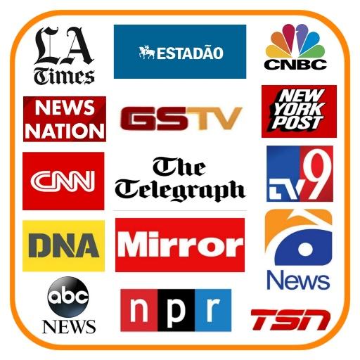 News app -Live breaking news channel Newspaper app icon