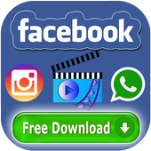 Video Downloader For Facebook Instagram WhatsApp icon