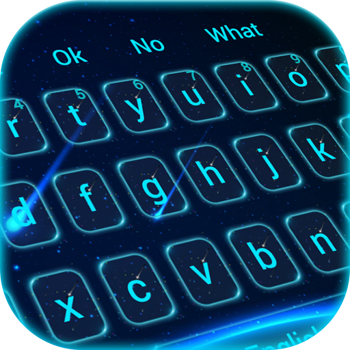 Neon Blue Keyboard Theme icon