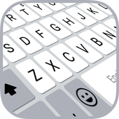 White&amp;Emoji Pro Keyboard Theme - Pearl White icon