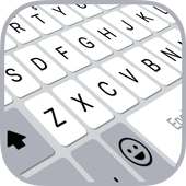 White & Emoji Pro Keyboard Theme - Perle Weiß on 9Apps