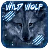 Blue Night Dark Wolf Keyboard Theme on 9Apps