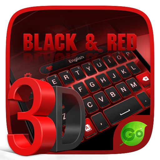 3D Black and Red GO Keyboard Theme icon