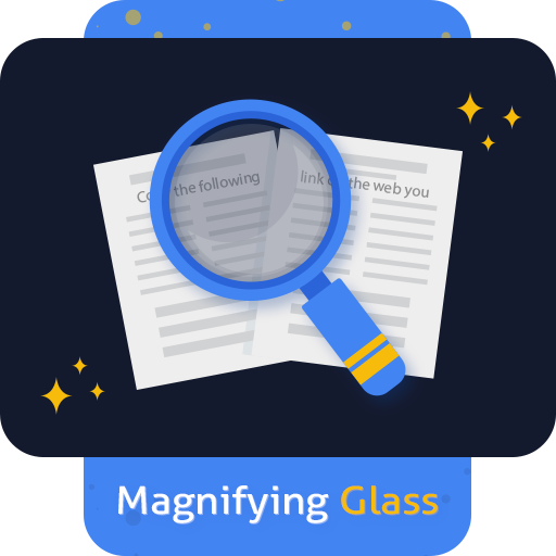 Magnifying glass - Magnifying flashlight icon