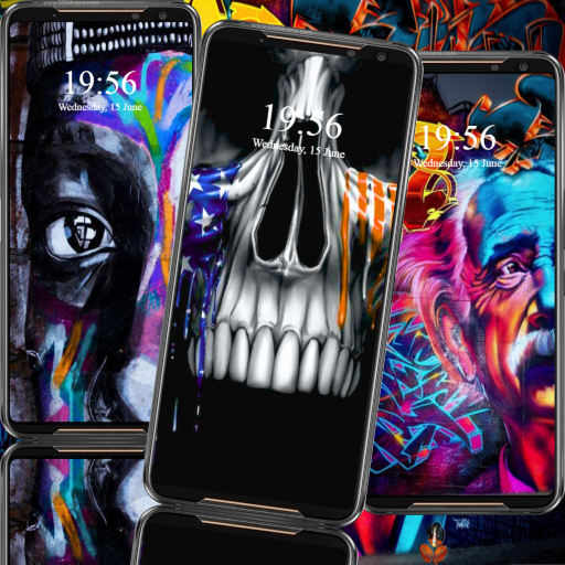 Graffiti  Wallpaper | Skull Wallpaper HD 4K icon