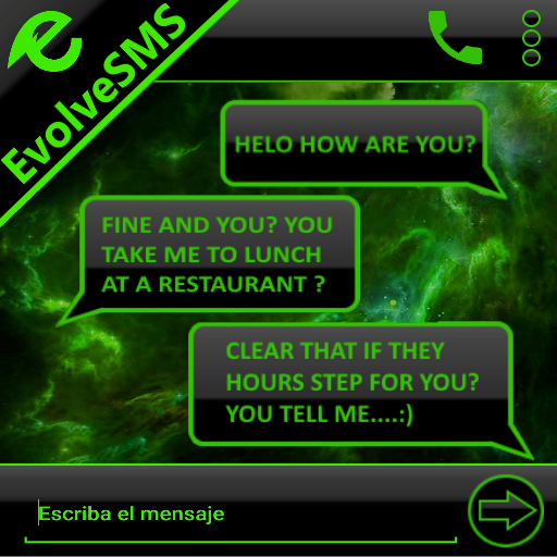 THEME EVOLVESMS SPACE GREEN icon