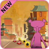 pink fighter panter icon