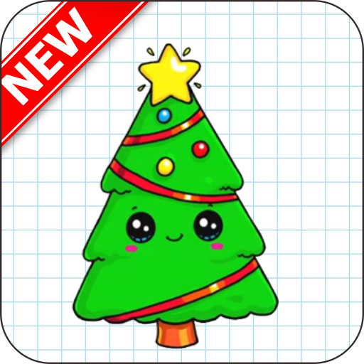 ikon Bagaimana Menggambar Cristmas Holiday Art