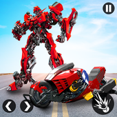 American Hawk Transform Bike Robot Shooting Game icon