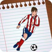 Desenhar jogadores de futebol 3D icon