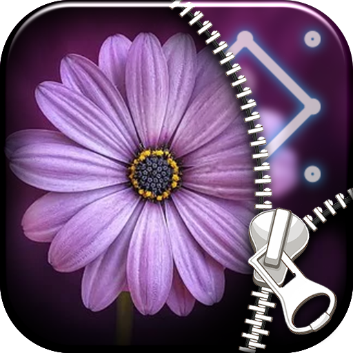Flowers Zipper Lock Screen icon