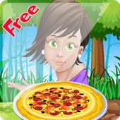 Girls cooking game : Pizza icon