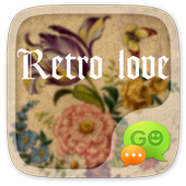 GO SMS RETRO LOVE THEME أيقونة