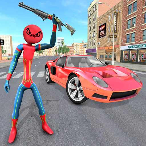 Stickman Rope Hero Spider Fight Miami City Crime icon