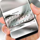 Silver Wave Wallpaper Keyboard for Huawei on 9Apps